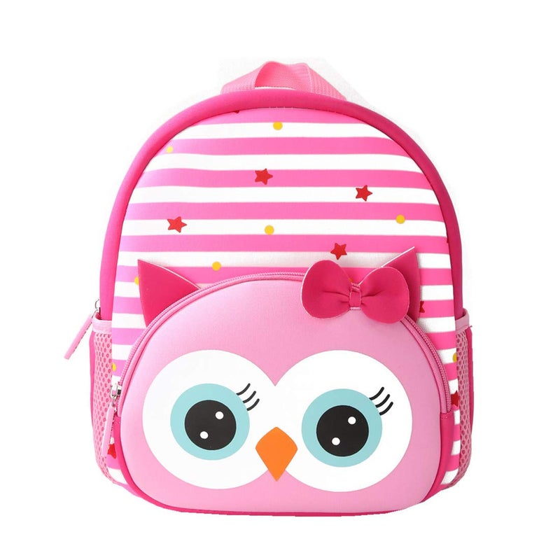 KK CRAFTS Preschool Backpack Toddler Neoprene Animal Schoolbag Lunch backpack for Kids Boys Girls(Owl) - Image 1